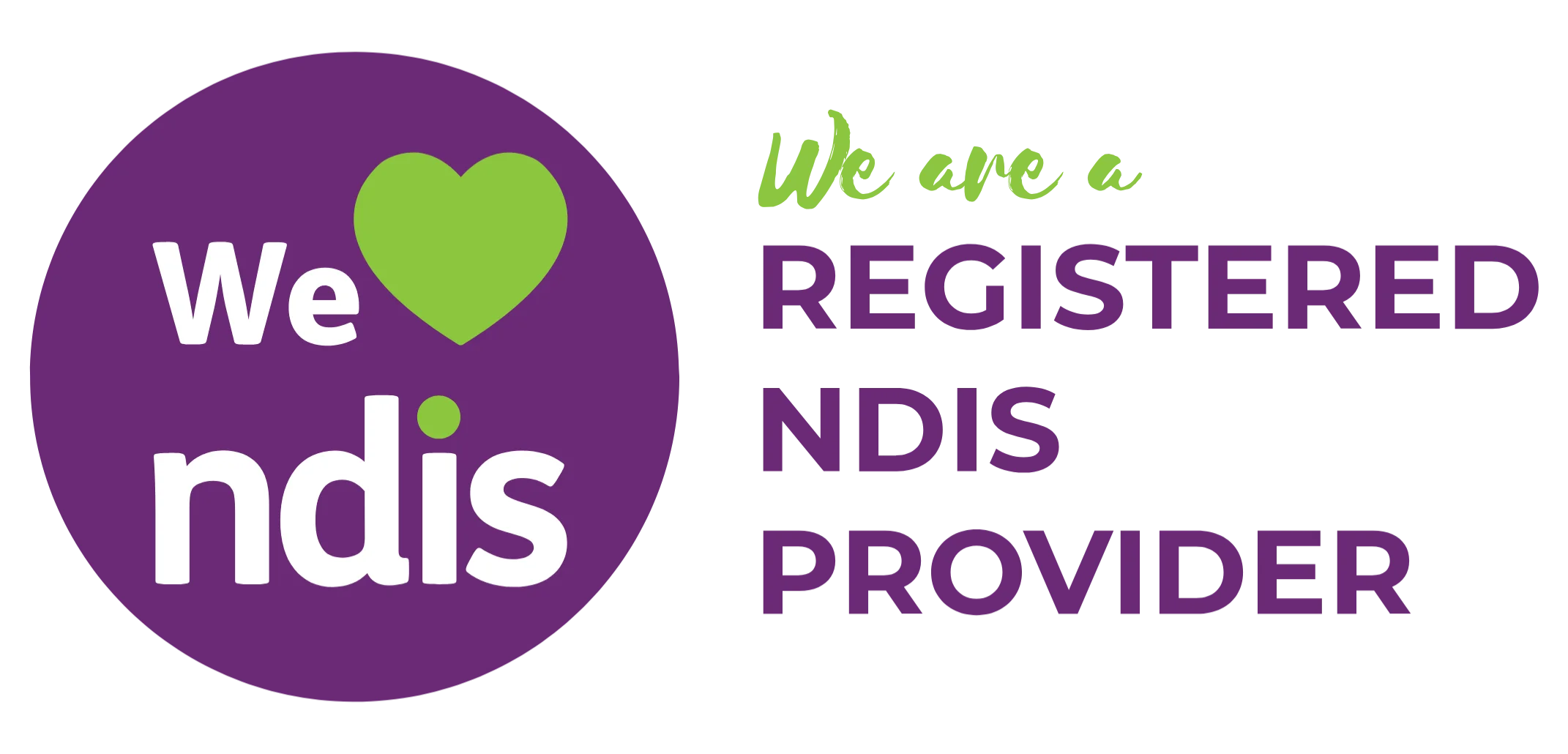 We Are Registered NDIS Provider